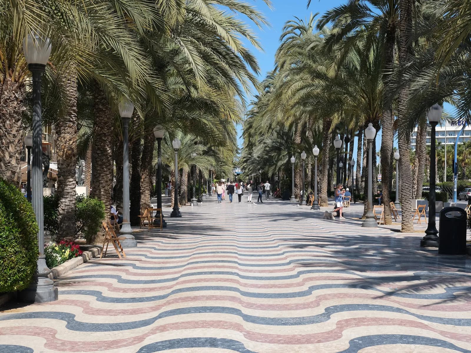 The mosaic of the Explanada de España