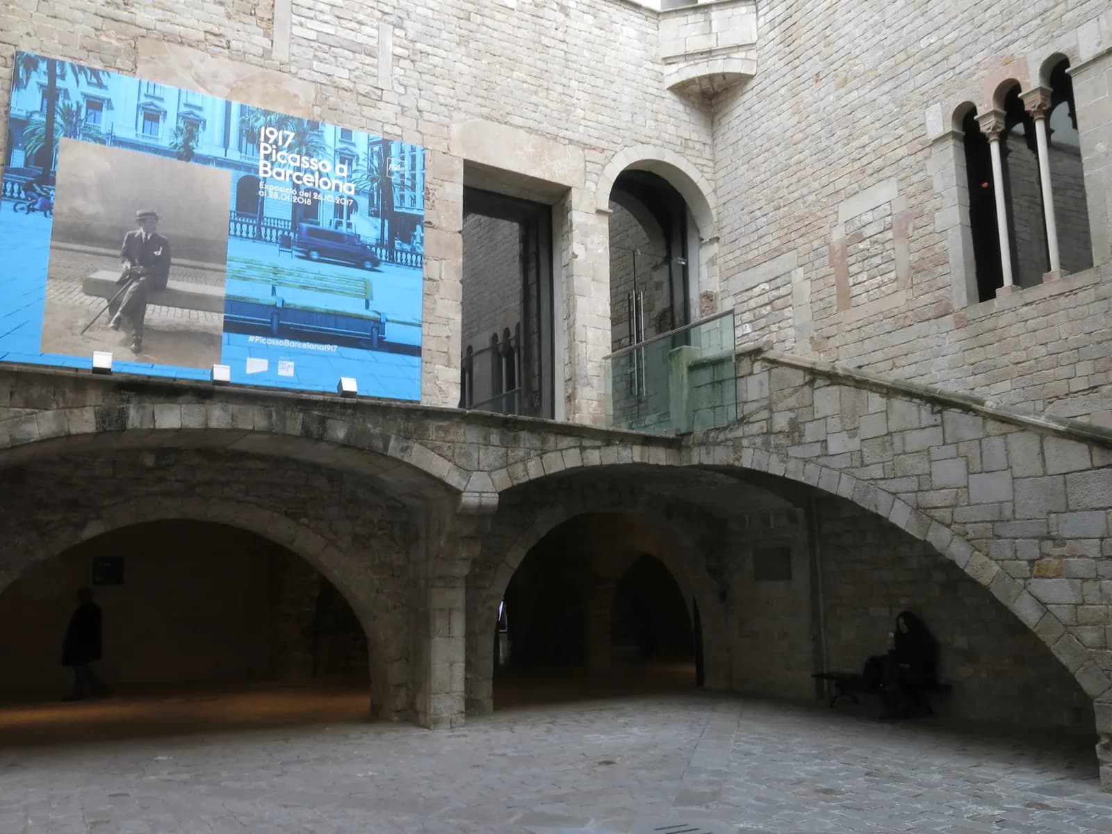 Patio de Casa Finestres, parte del Museu Picasso de Barcelona