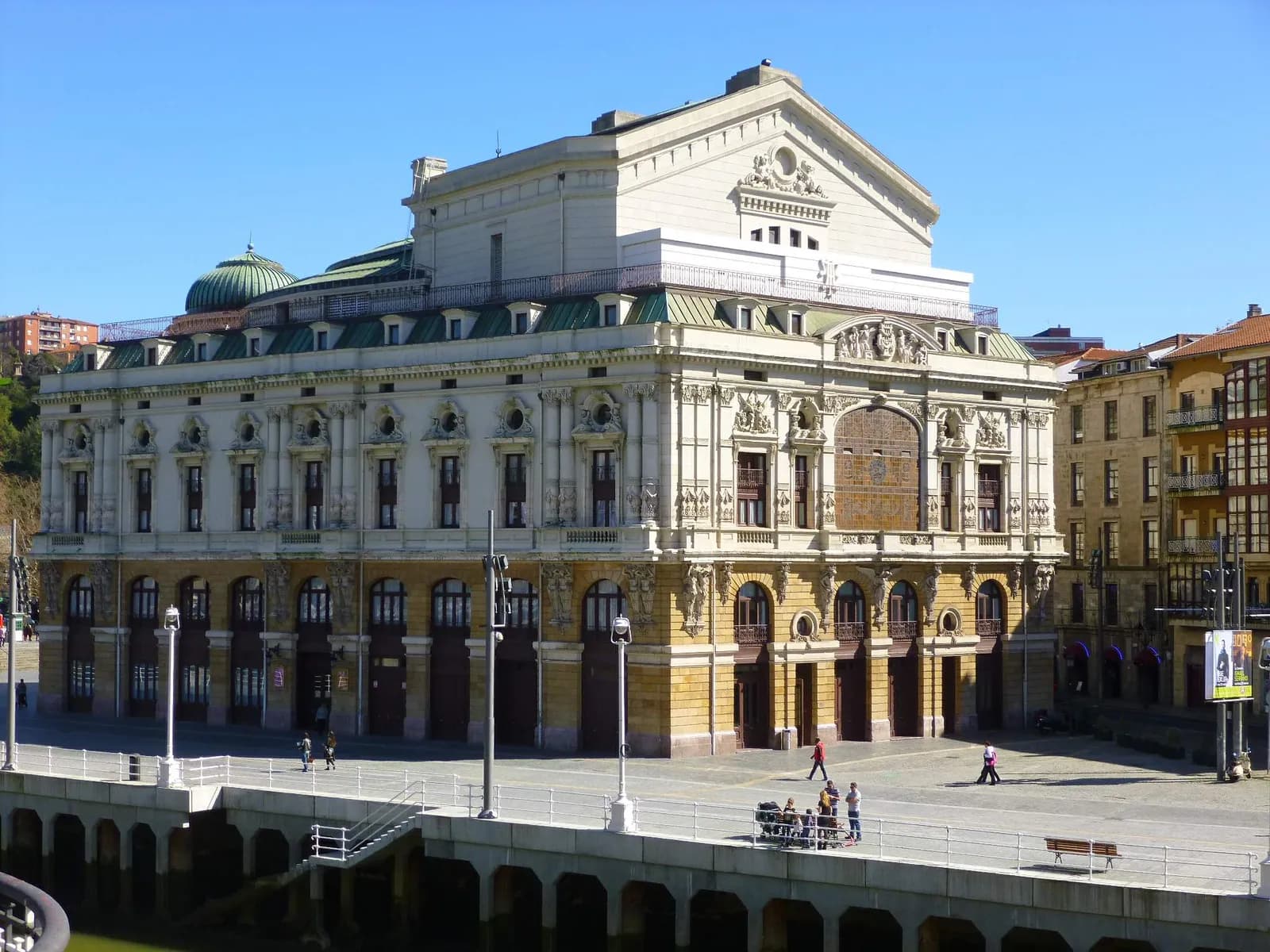Arriaga Theatre by the Bilbao estuary