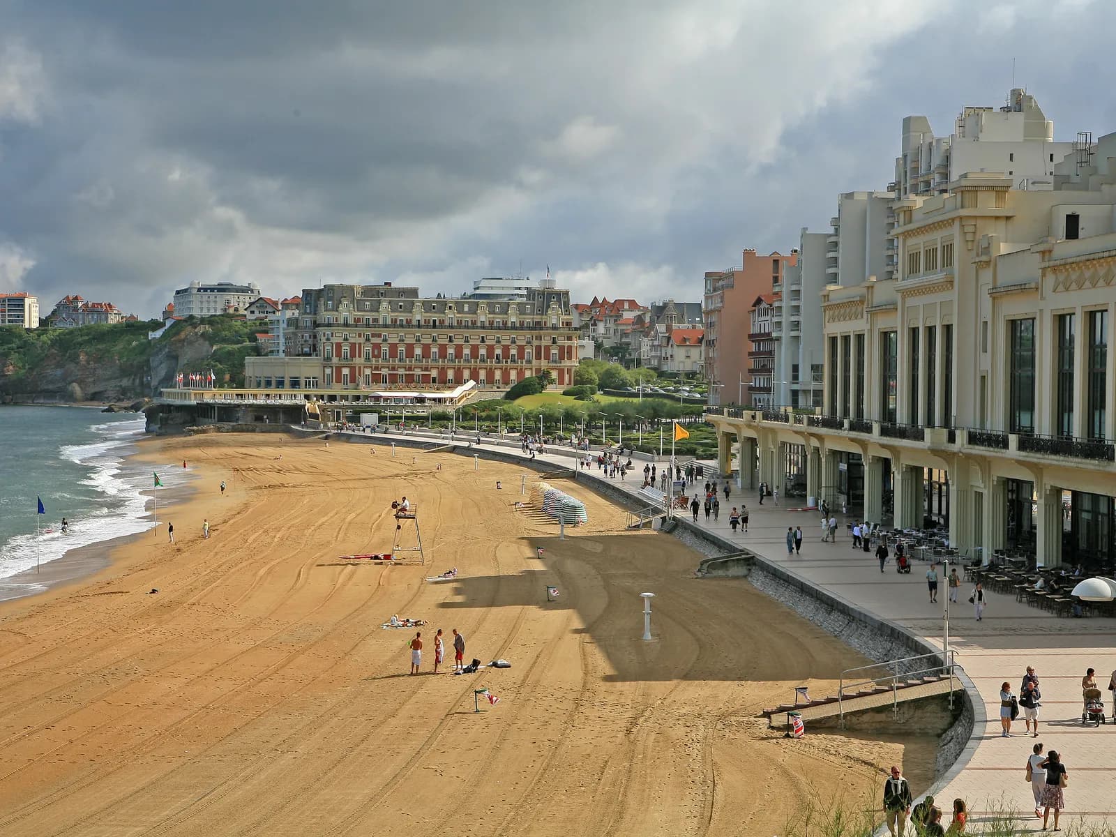 Grande Plage de Biarritz con el casino