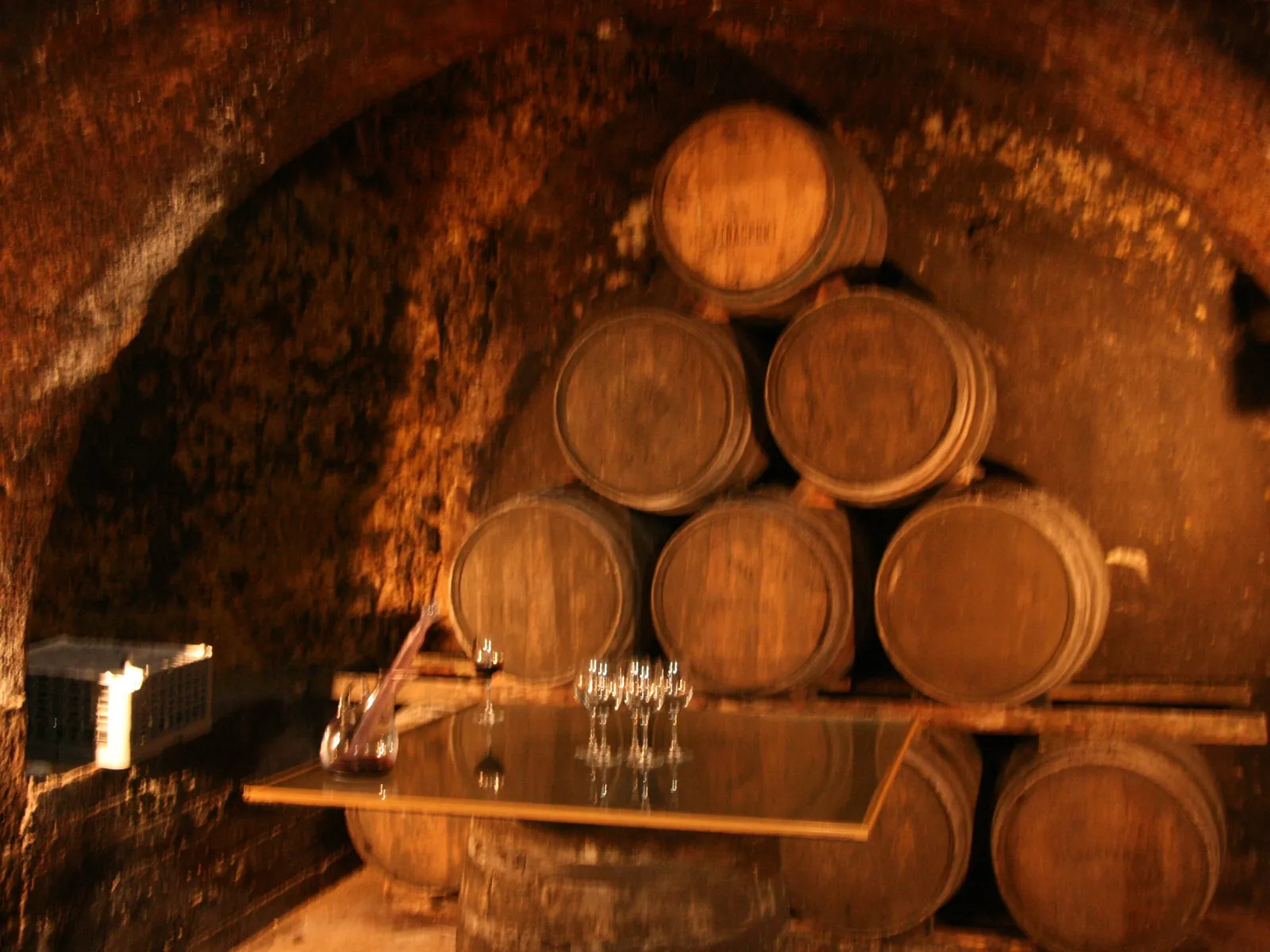 Underground wine cellar in Laguardia
