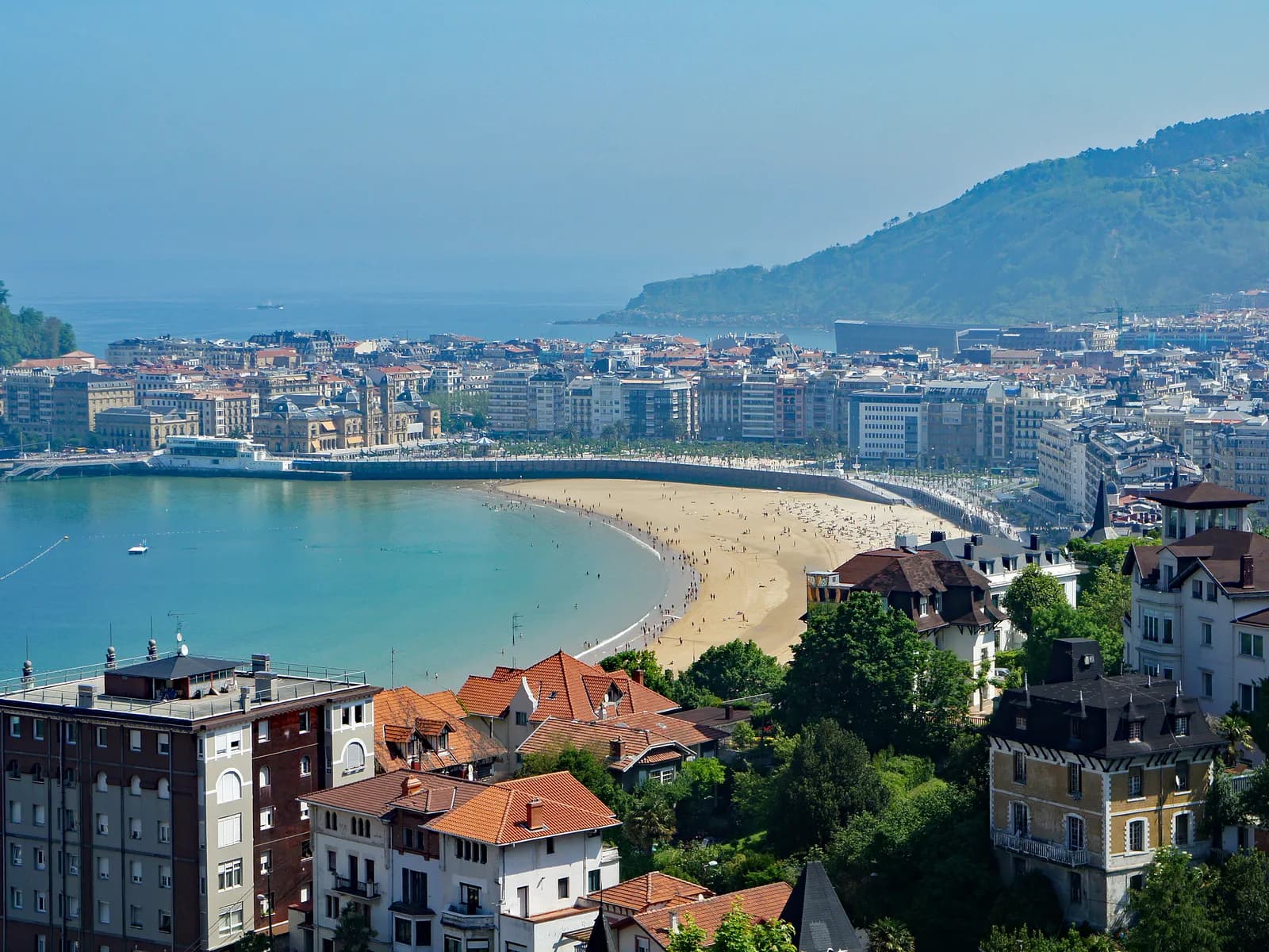 Bahía de la Concha en San Sebastián
