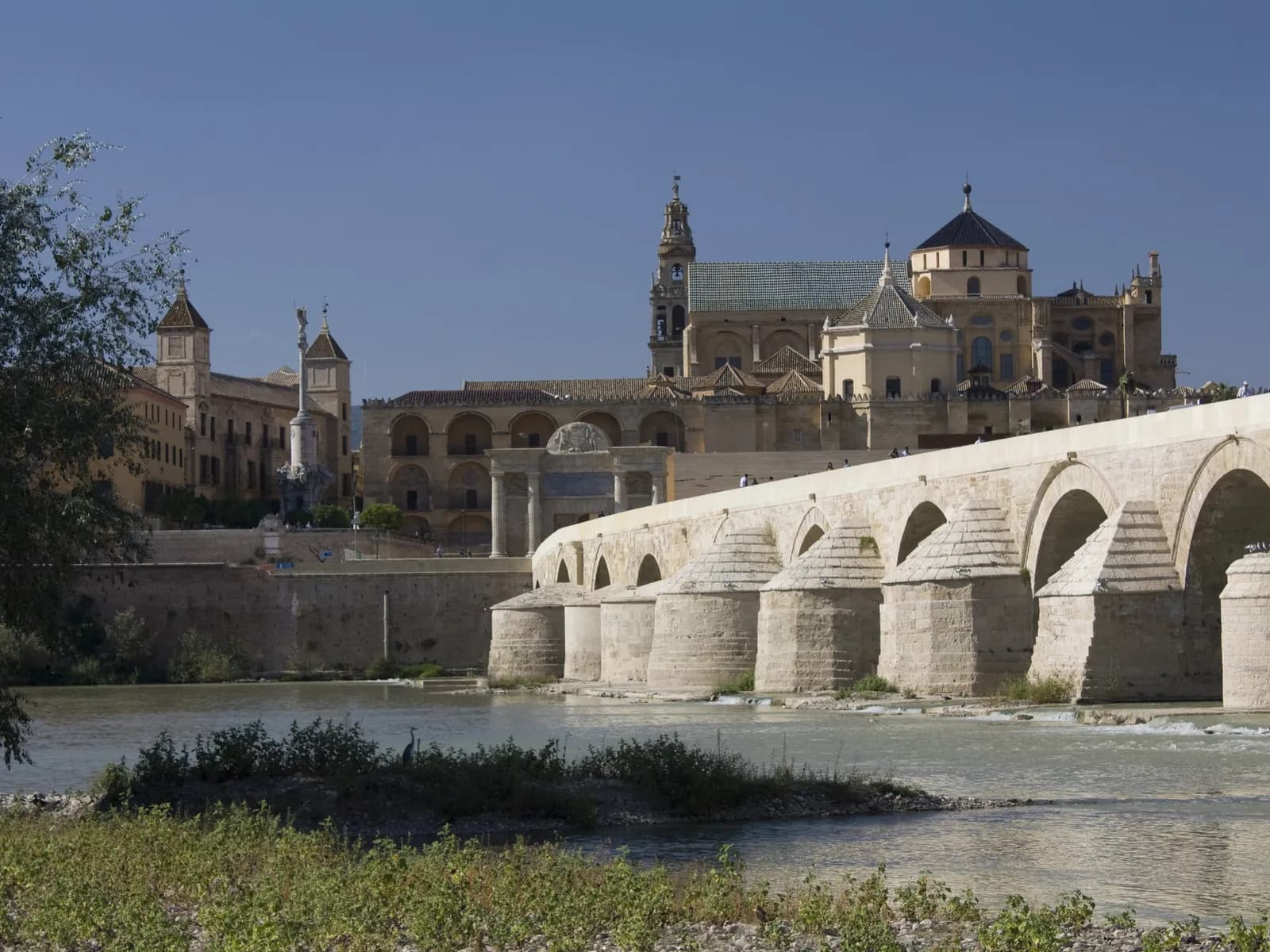 The Roman Bridge, the Bridge Gate and the Mosque of Córdoba