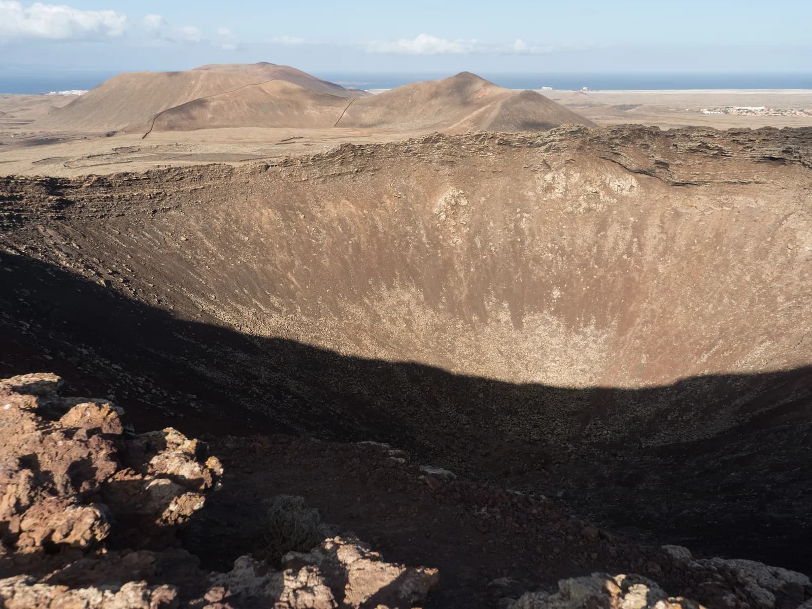 El cráter del volcán Calderón Hondo