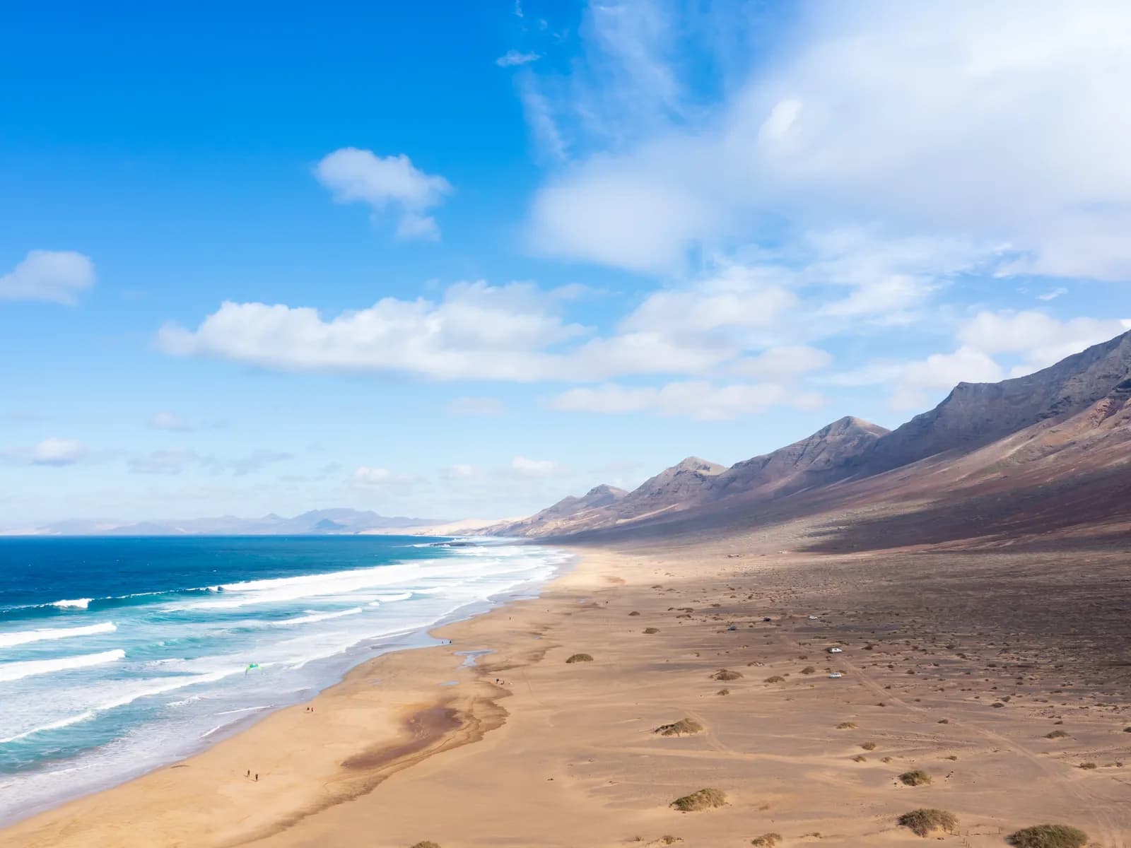 Cofete beach below the Jandía massif
