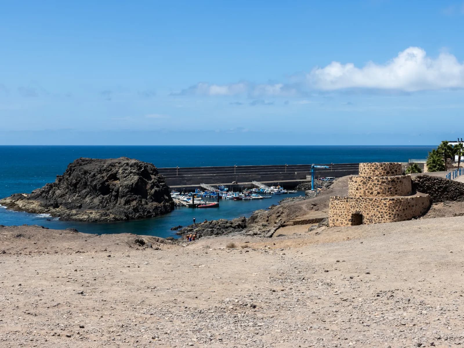 Beach and coastline at El Cotillo, in the north of Fuerteventura