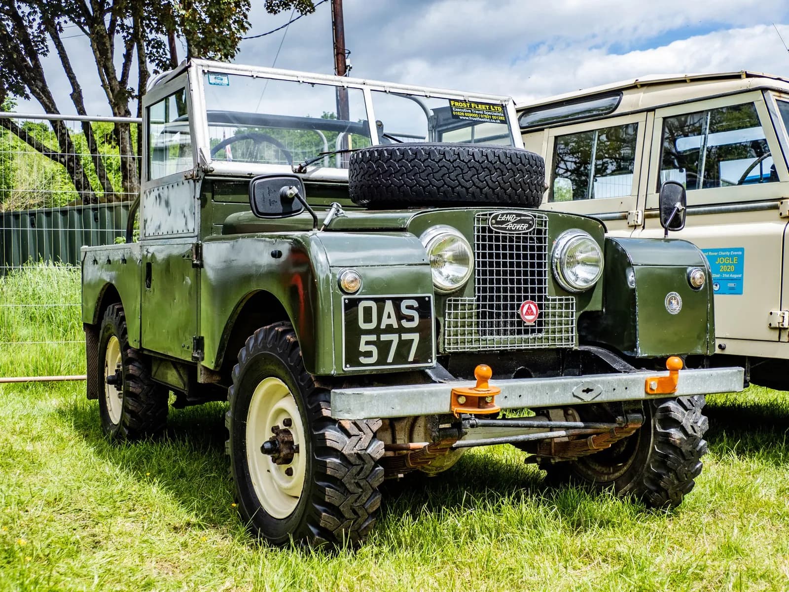 A classic Land Rover off-roader of the kind used on the tour