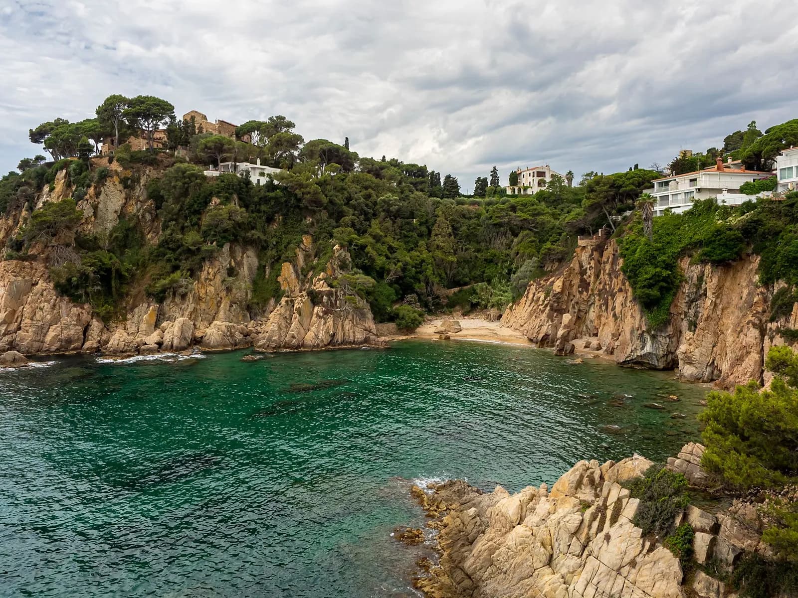 The Marimurtra botanical garden on the Blanes cliff above the cove