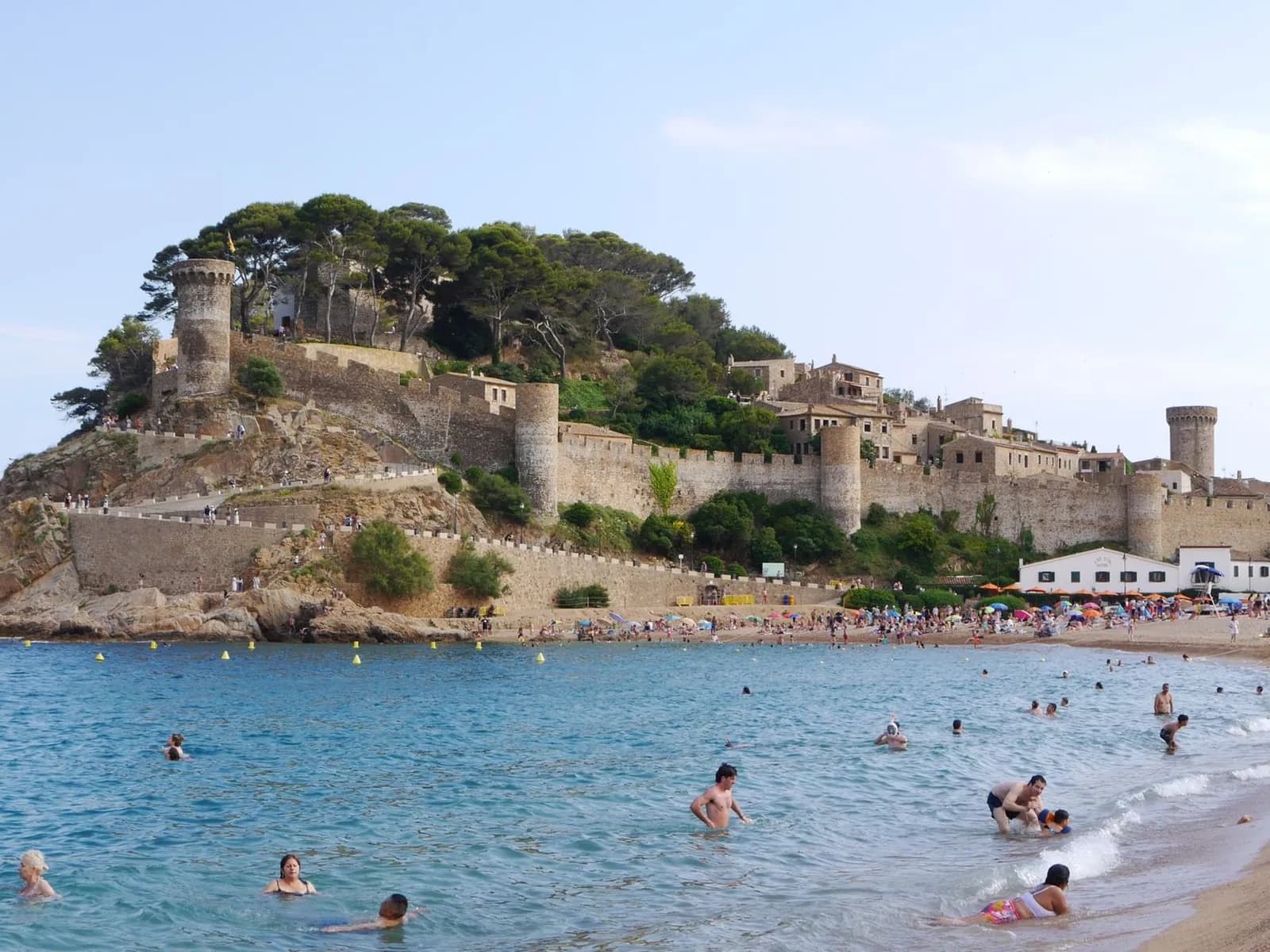 Tossa de Mar's Vila Vella seen from the water