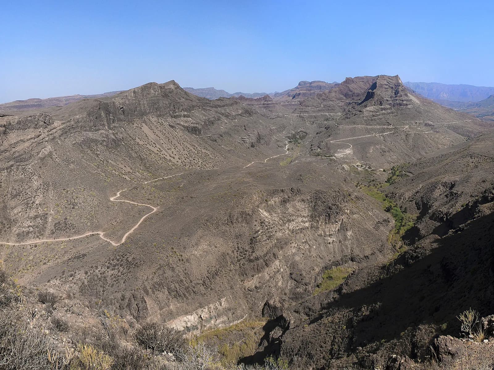 The Fataga ravine in southern Gran Canaria