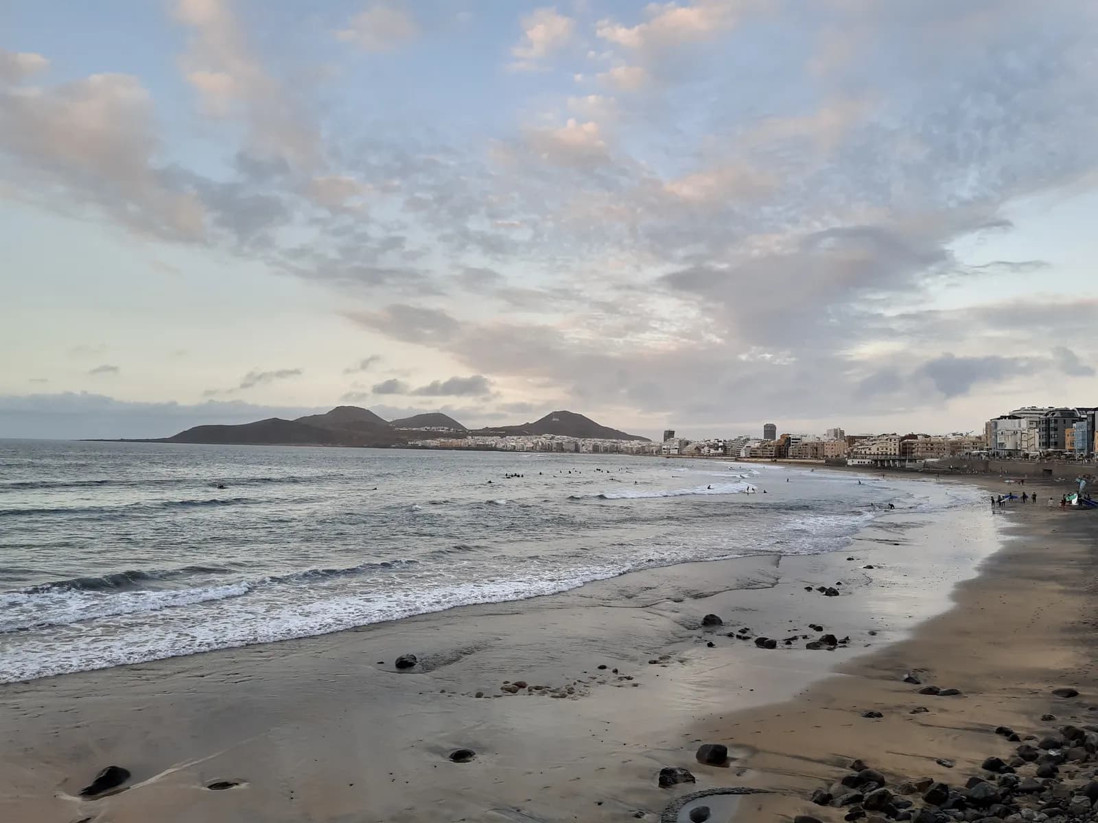 Playa de Las Canteras, en Las Palmas de Gran Canaria