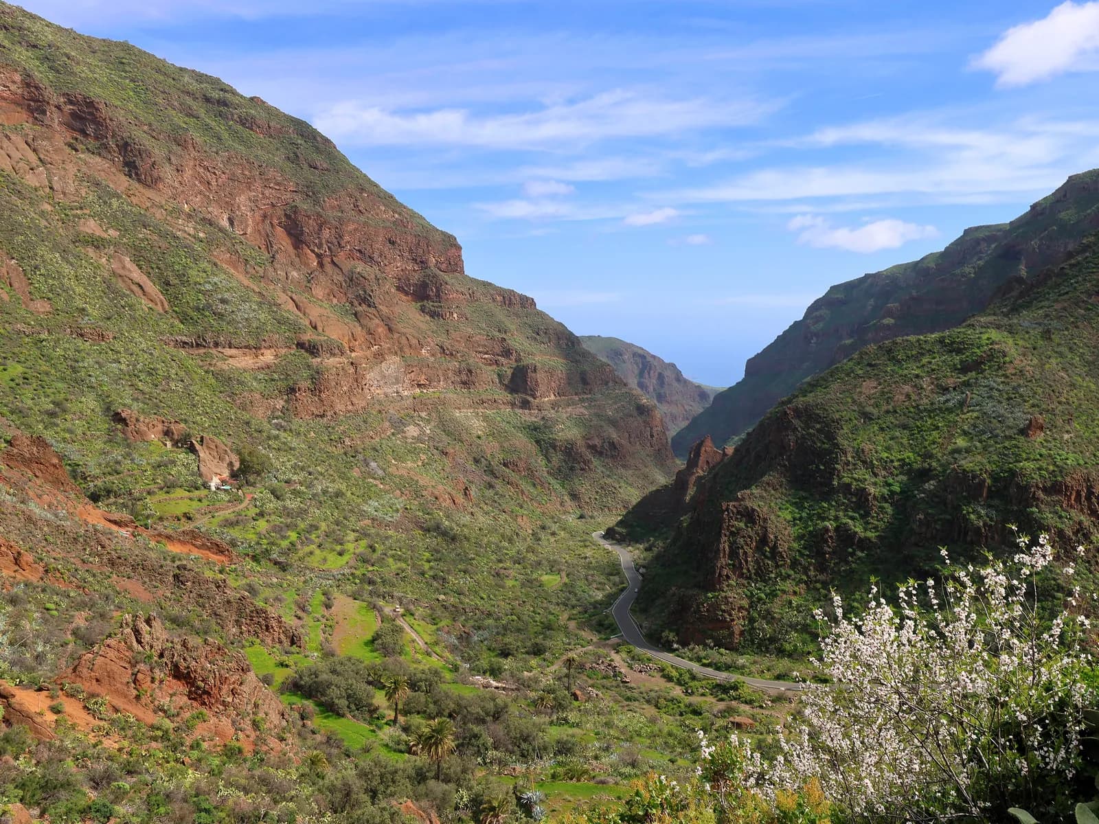 El barranco de Guayadeque, entre Agüimes e Ingenio