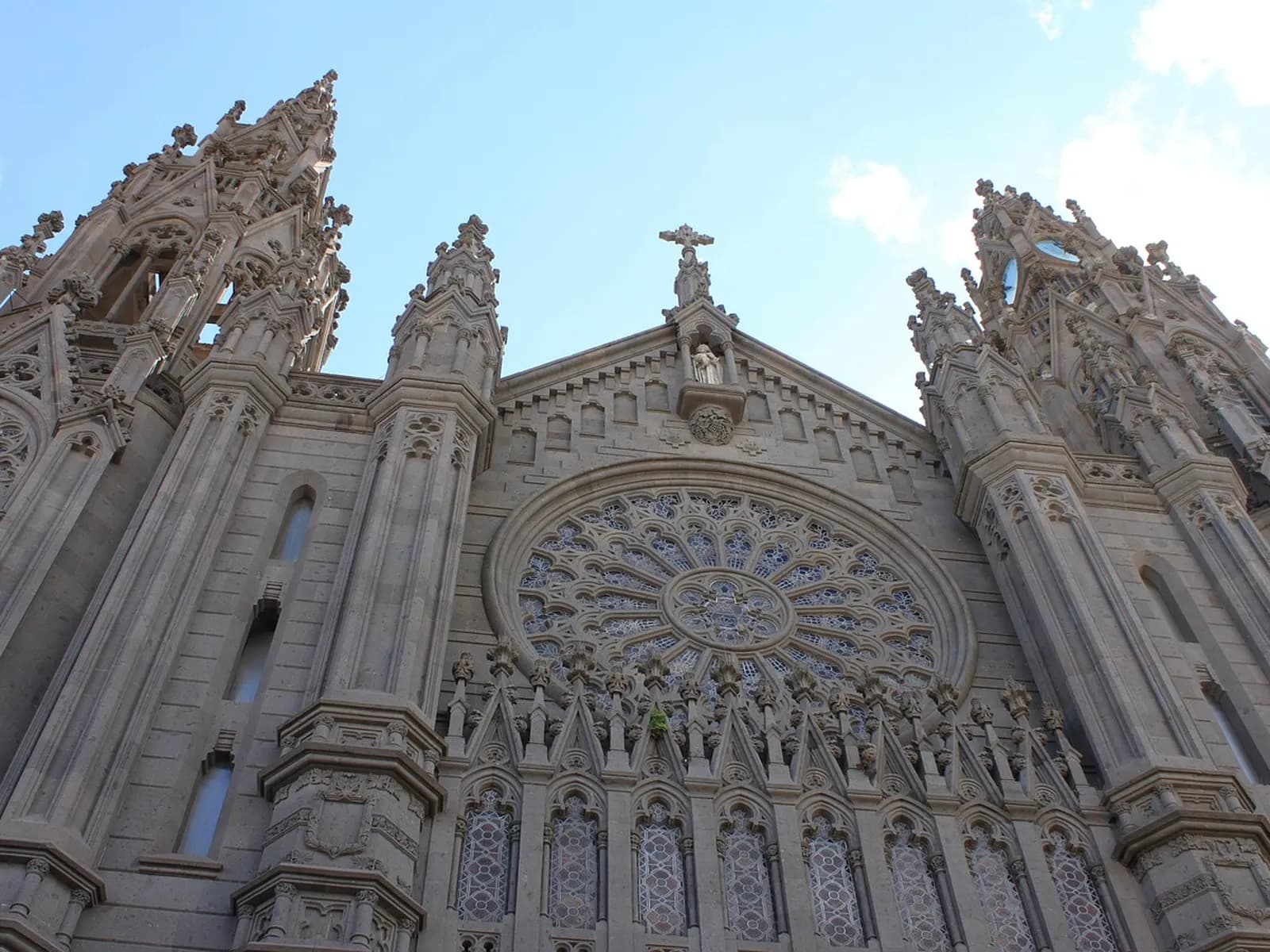 The neo-Gothic façade of the church of San Juan Bautista in Arucas