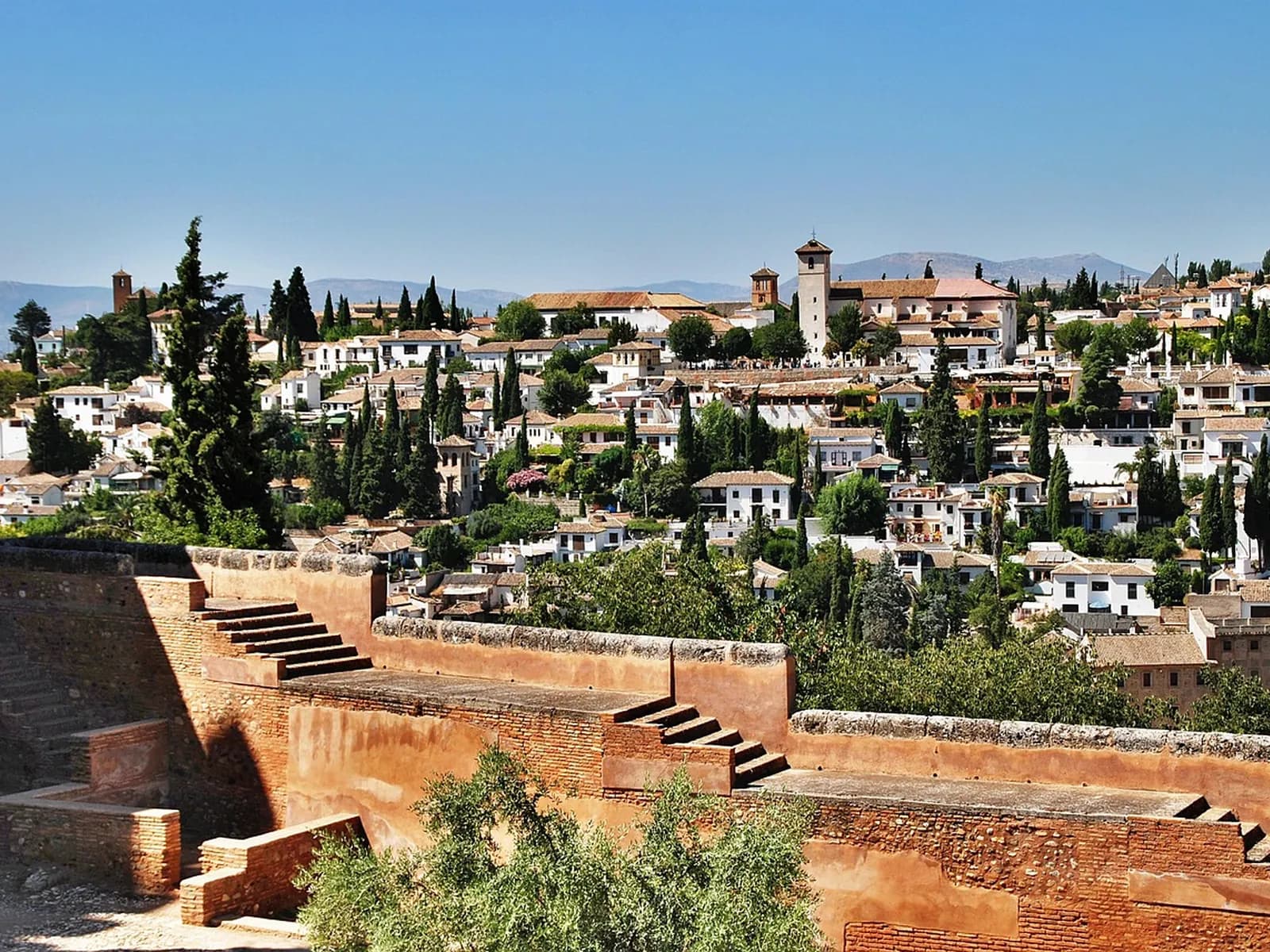 The Albaicín seen from the Alhambra