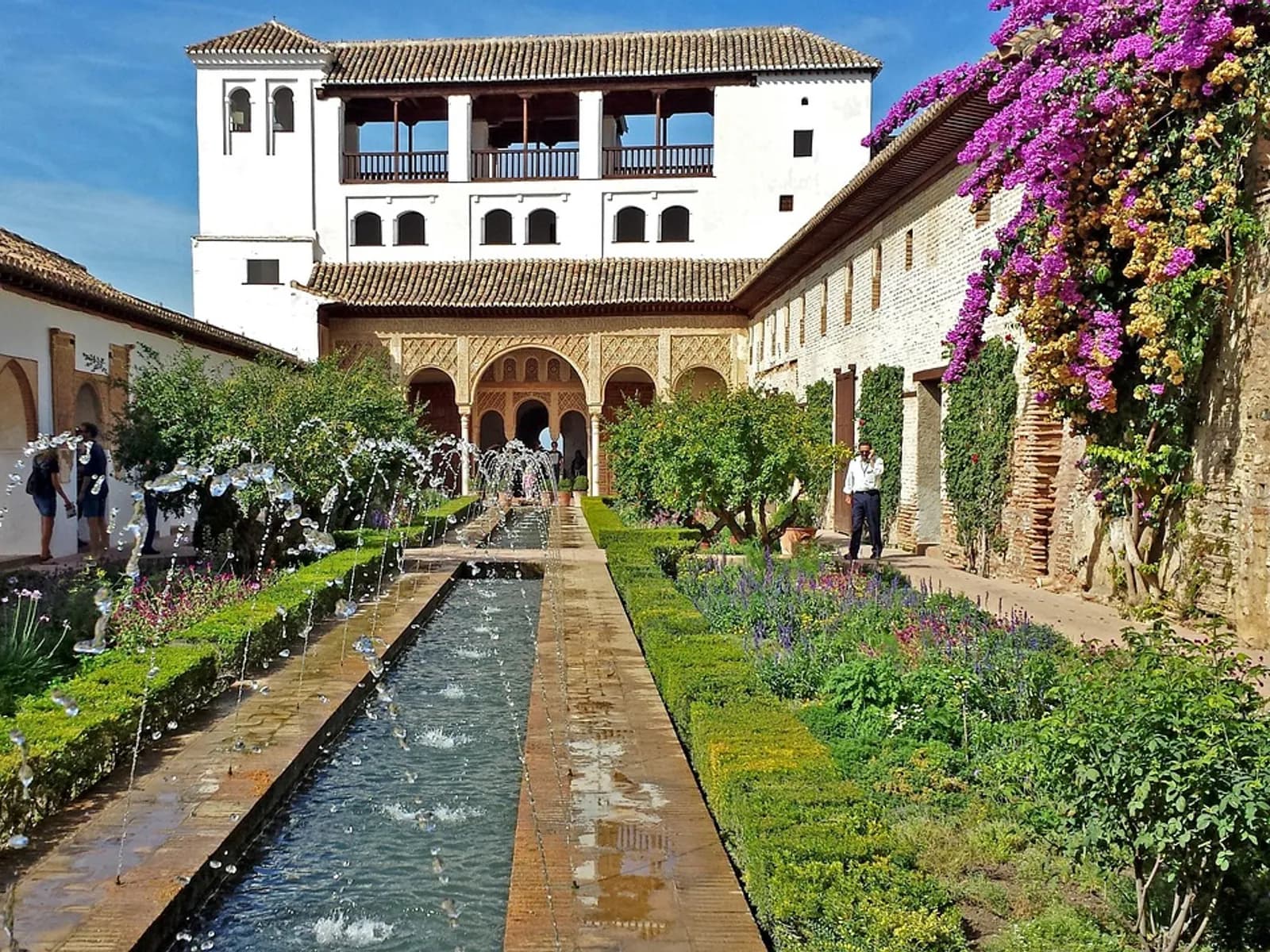 Generalife gardens of the Alhambra in Granada