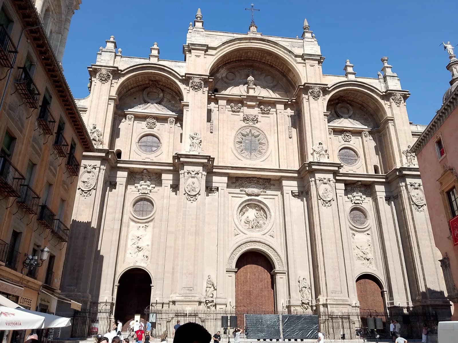 Main facade of Granada Cathedral, by Alonso Cano