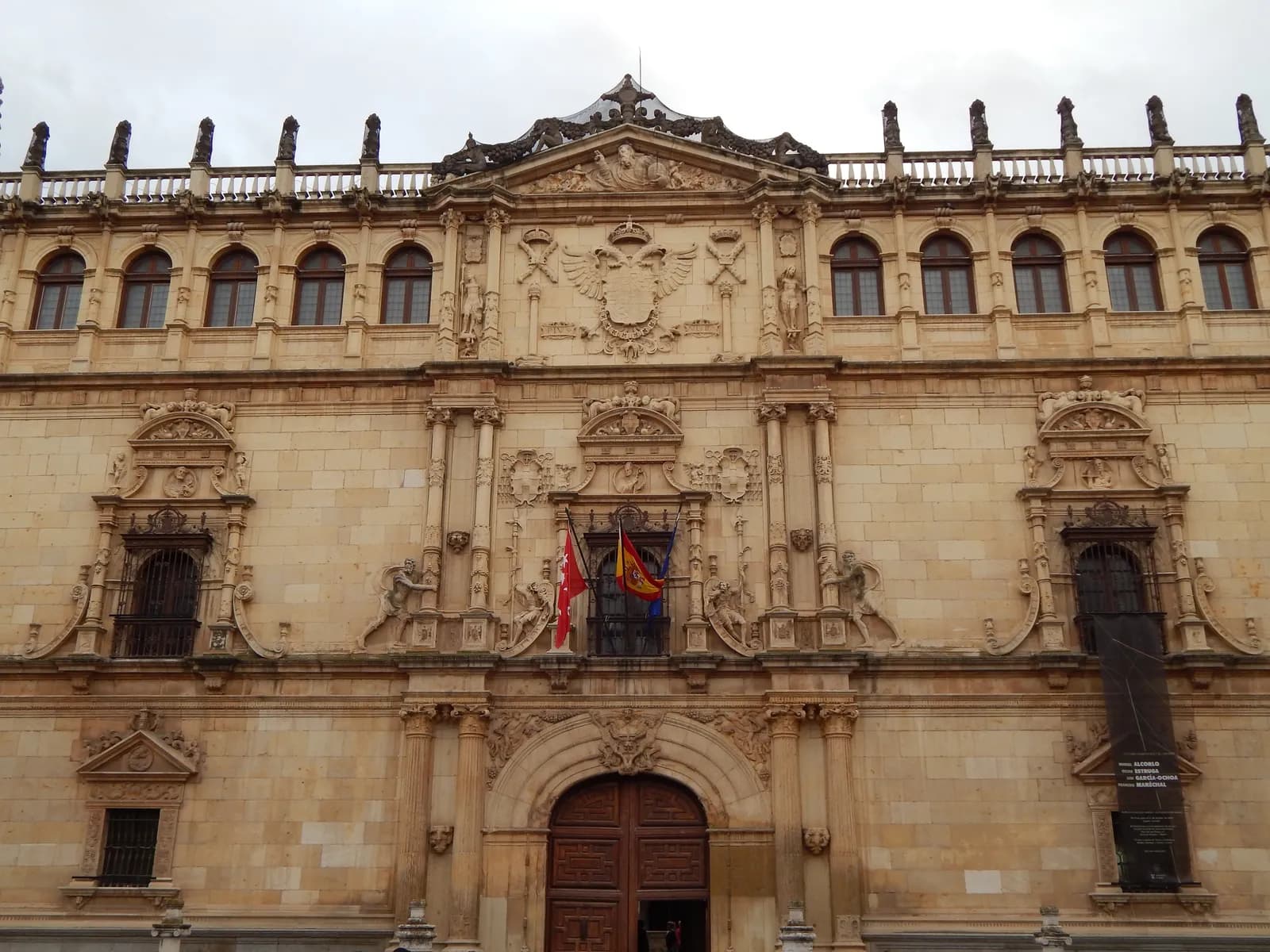 Plateresque façade of the Colegio Mayor de San Ildefonso, University of Alcalá