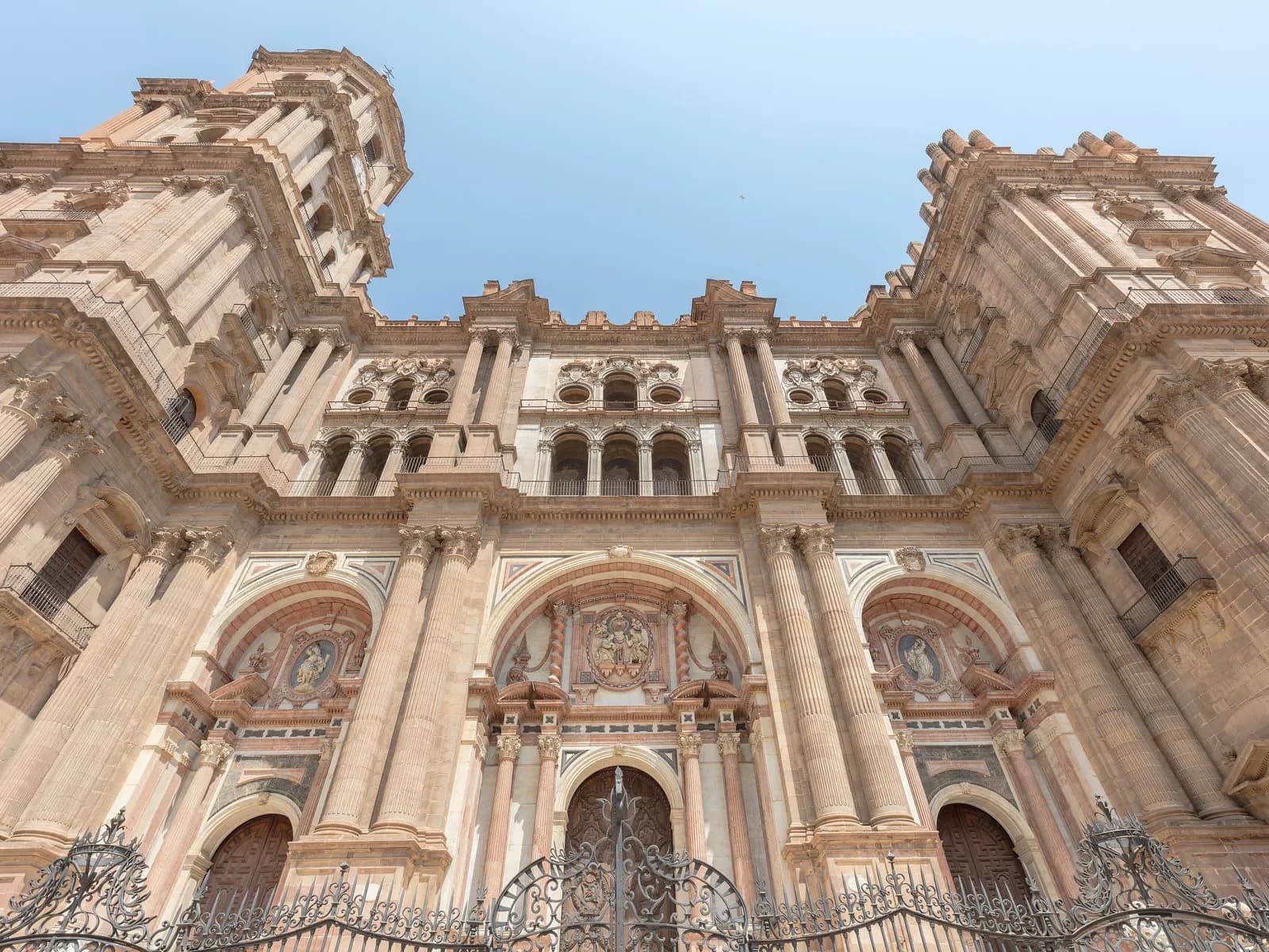 Main facade of Málaga Cathedral