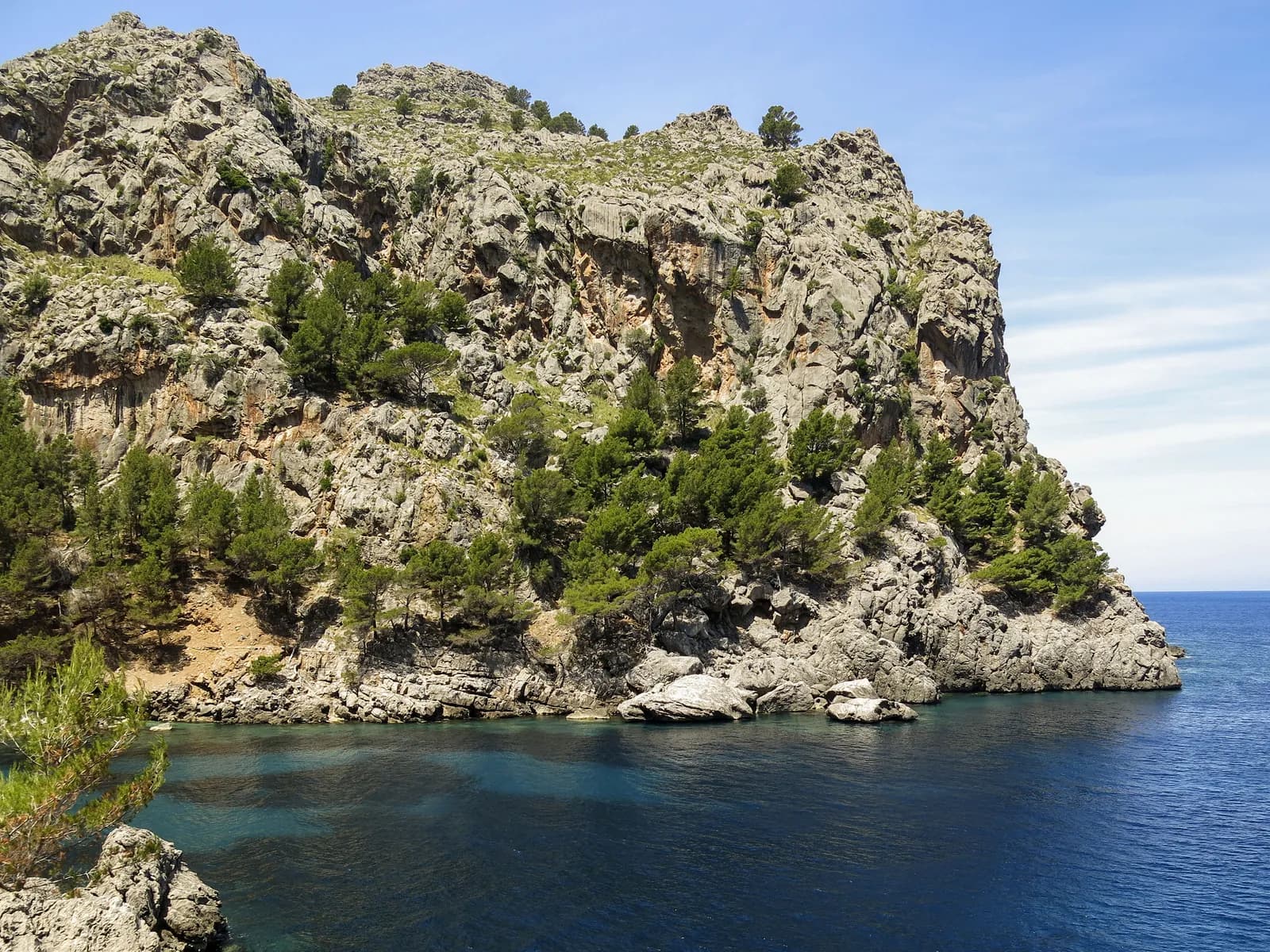 Acantilados de Sa Calobra vistos desde el barco