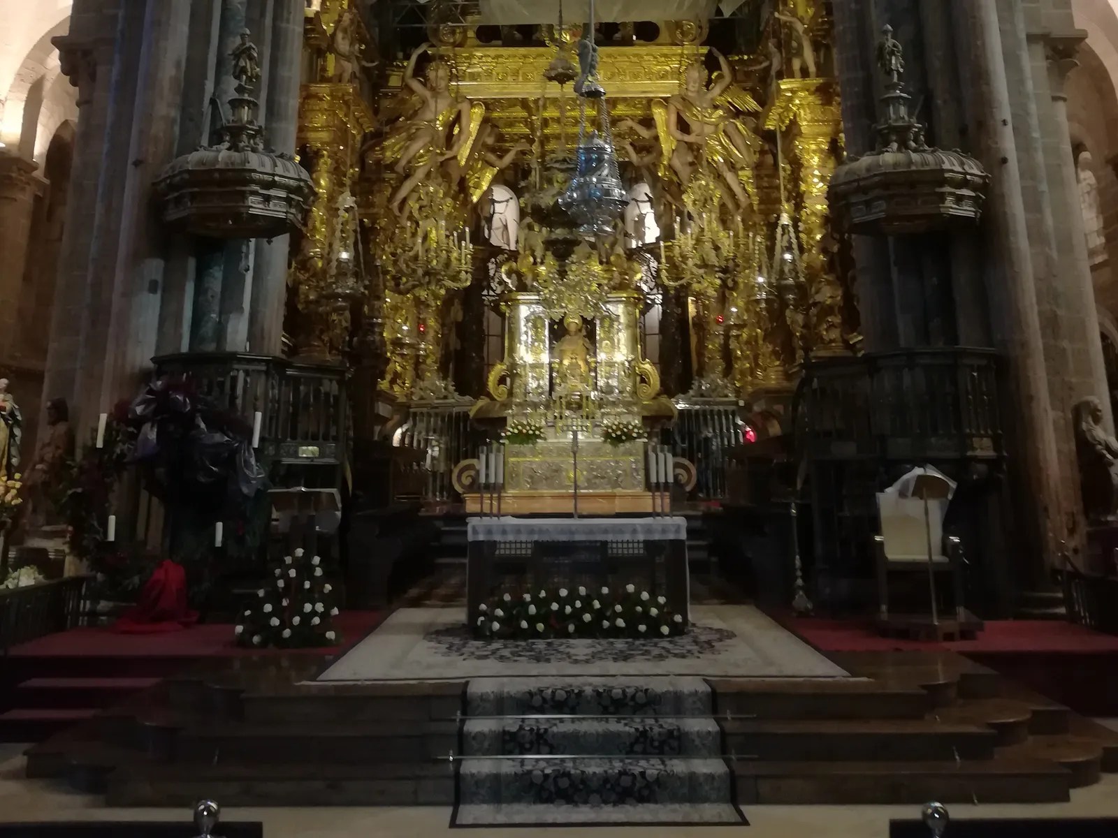 Baroque high altar of Santiago Cathedral