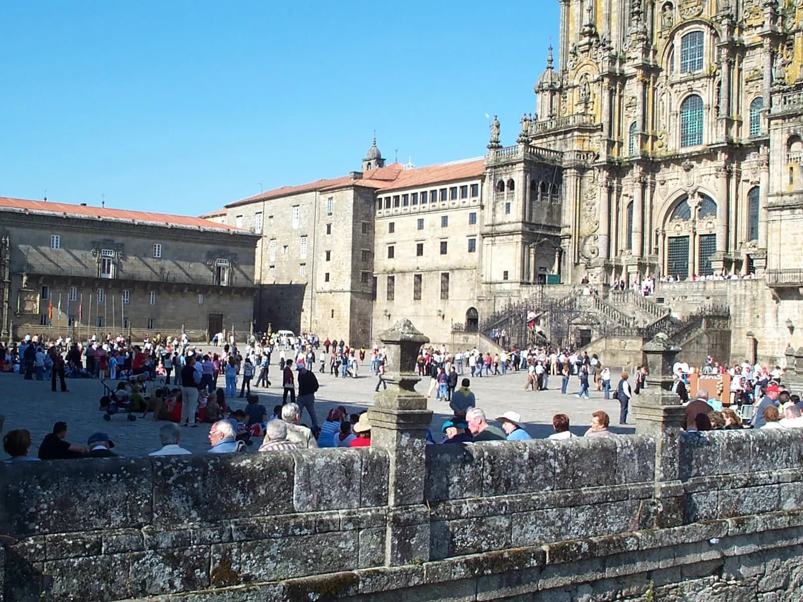 Fachada del Obradoiro de la catedral de Santiago de Compostela