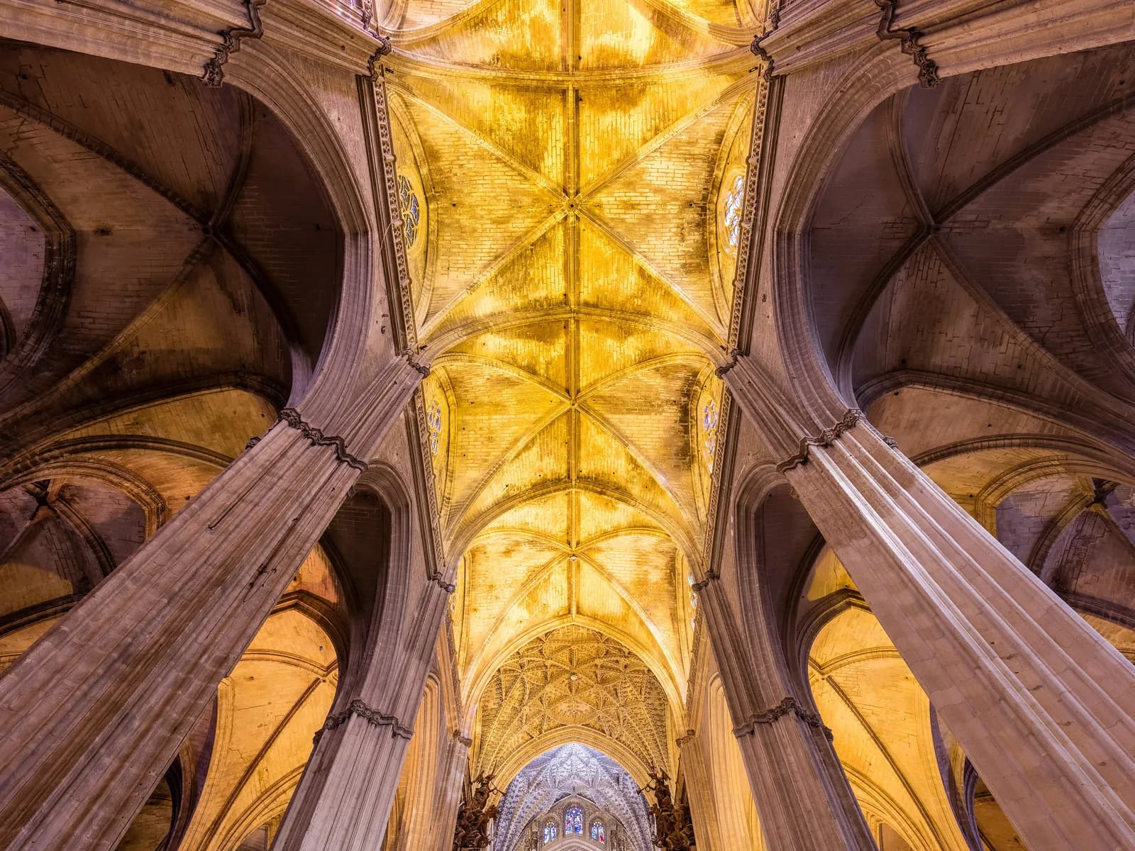 Gothic vaults of Seville Cathedral