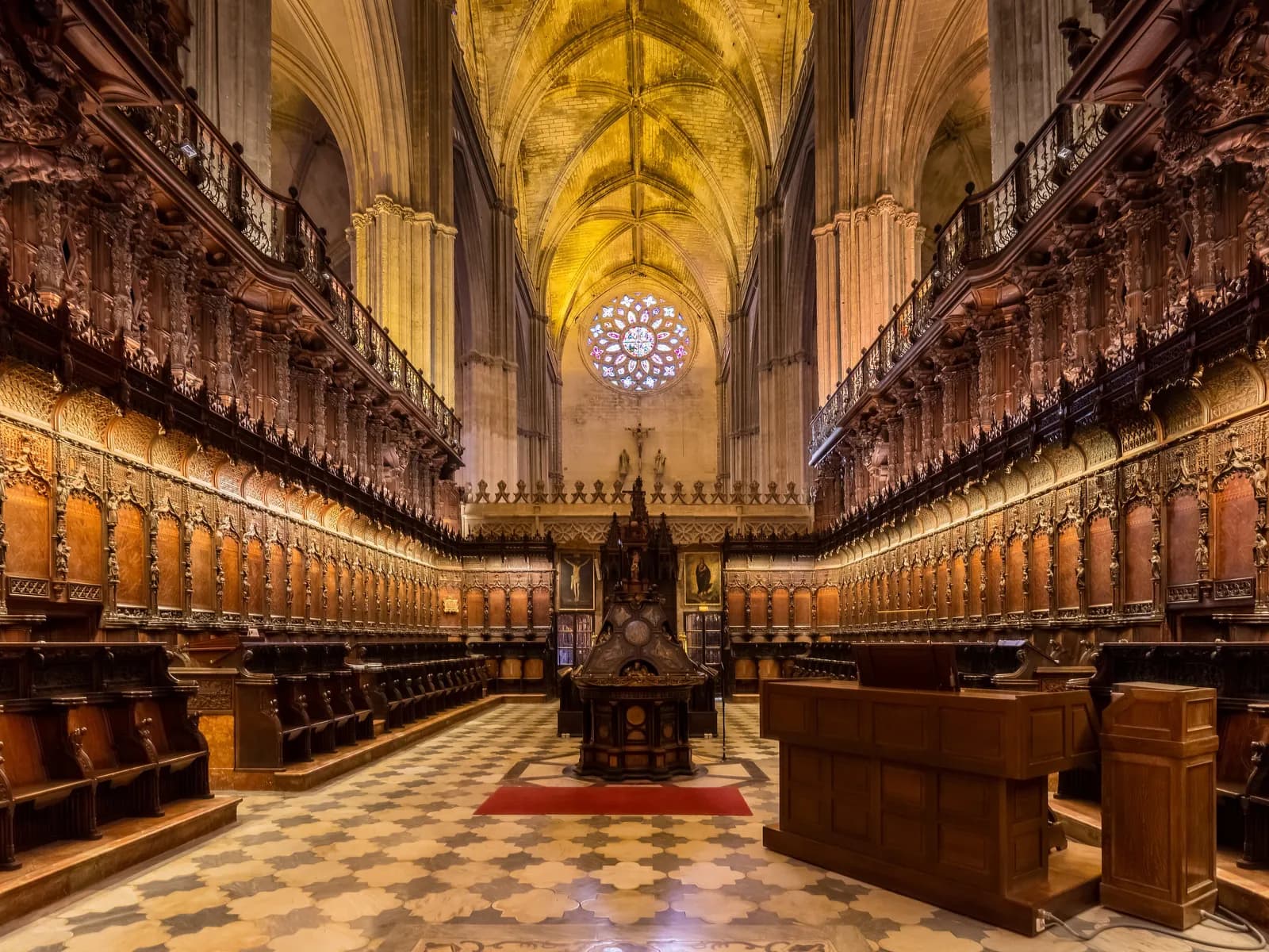 Coro y nave de la Catedral de Sevilla