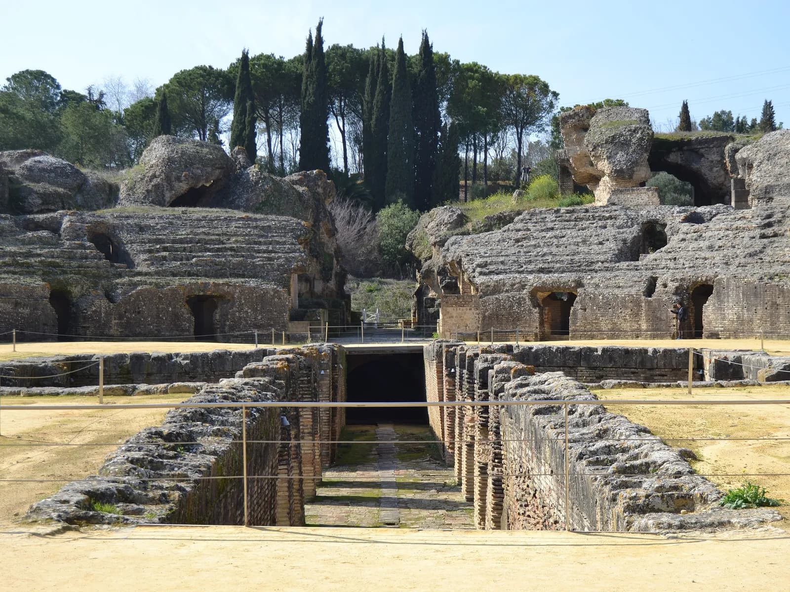 Arena del anfiteatro de Itálica