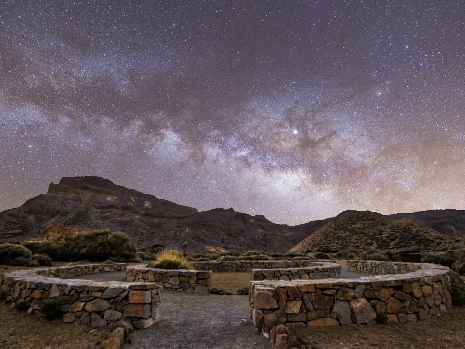 La Vía Láctea en el Parque Nacional del Teide