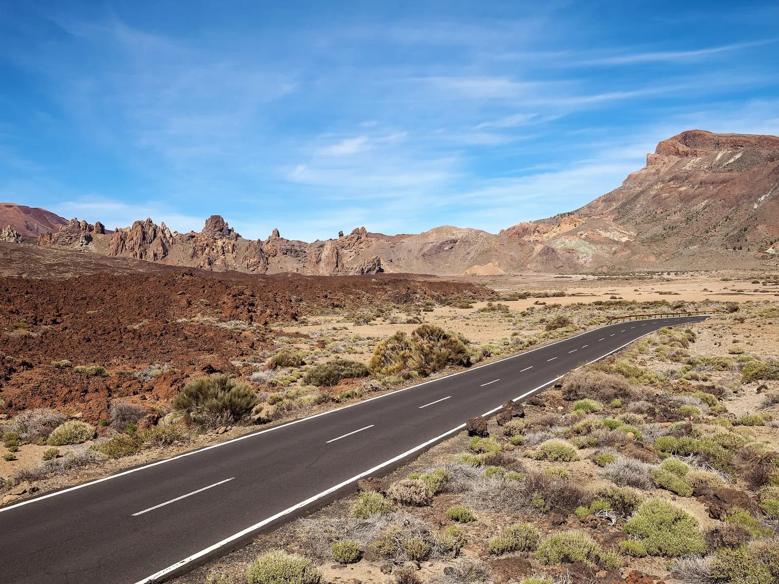 Roques de García y la carretera de Las Cañadas