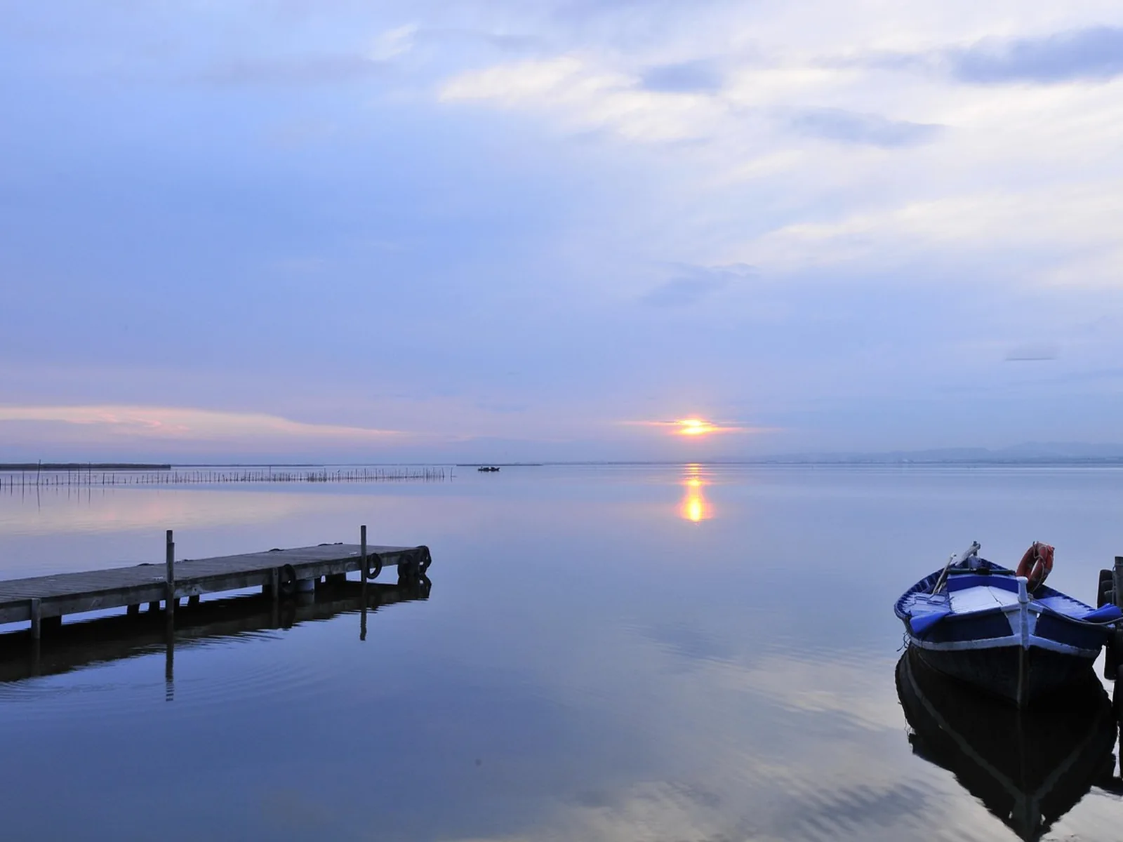 Atardecer en la Albufera de Valencia