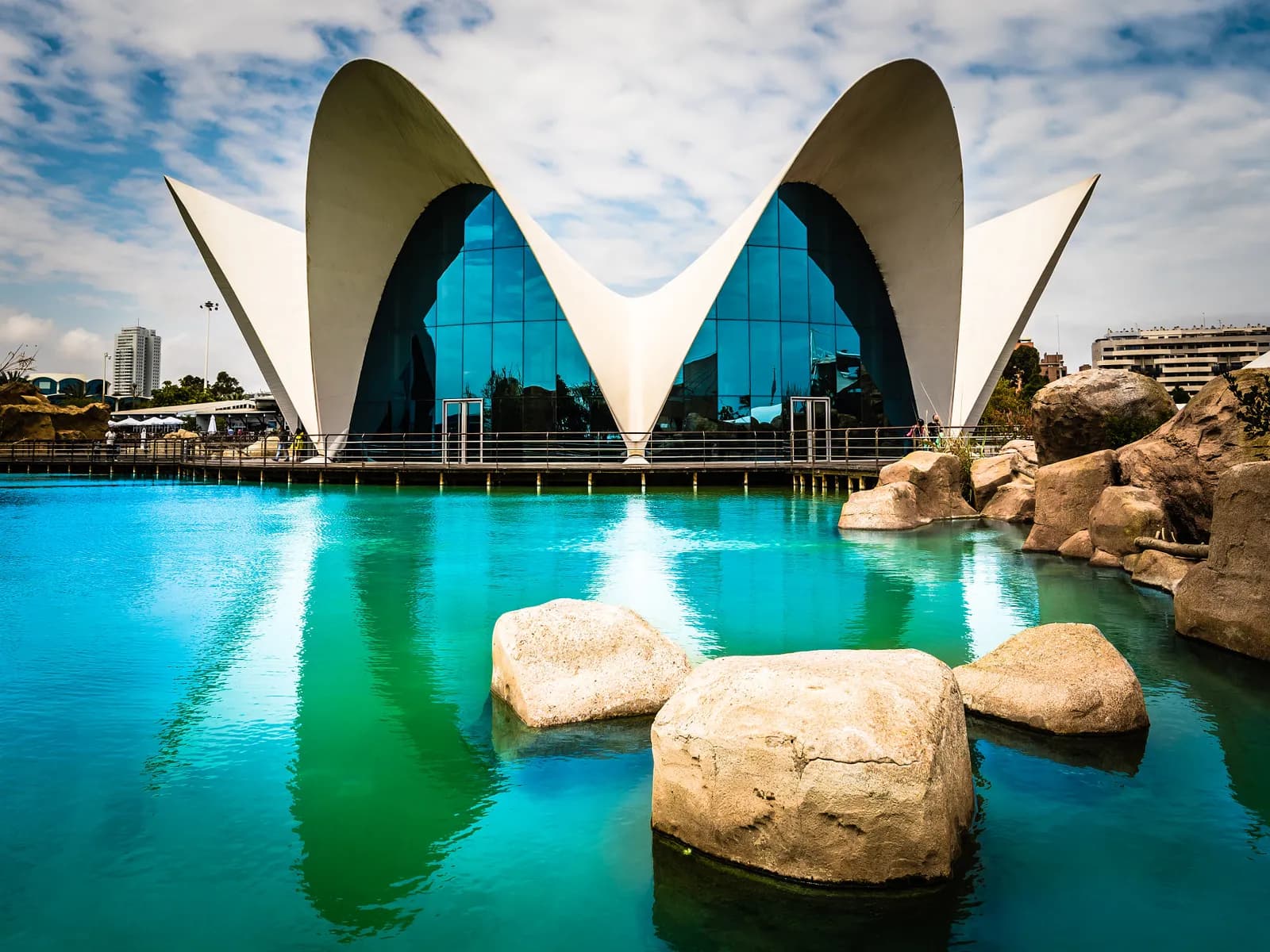 Edificio en forma de nenúfar del Oceanogràfic