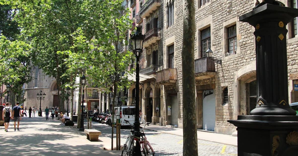 Passeig del Born in Barcelona's El Born district, a short walk from the Museu Picasso