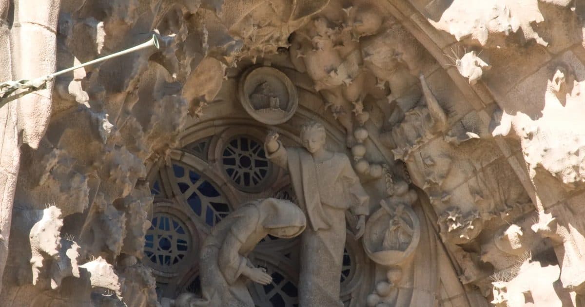 Fachada del Nacimiento de la Sagrada Familia de Barcelona